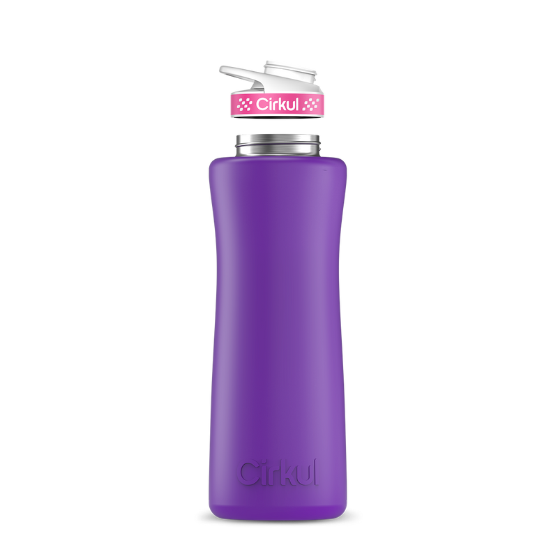 42oz. Stainless Steel Bottle & Comfort Grip Lid Matte Purple