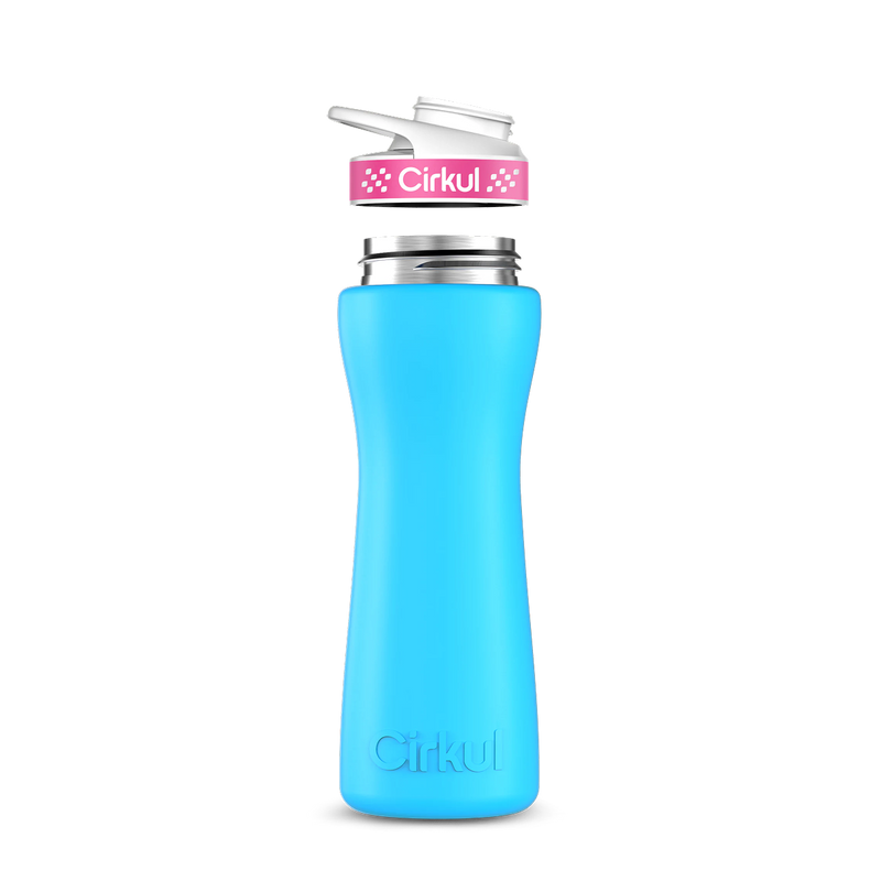 22oz. Stainless Steel Bottle & Comfort Grip Lid Matte Blue