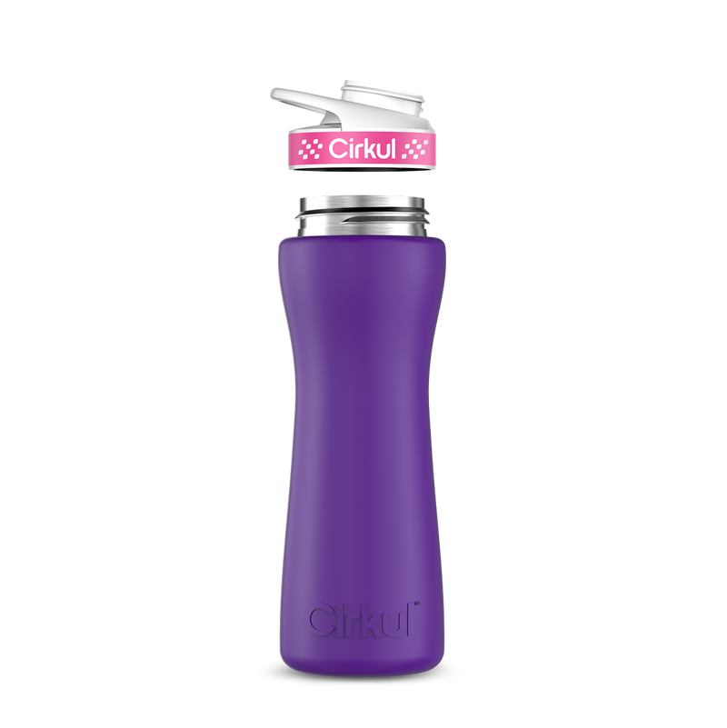 22oz. Stainless Steel Bottle & Comfort Grip Lid Matte Purple
