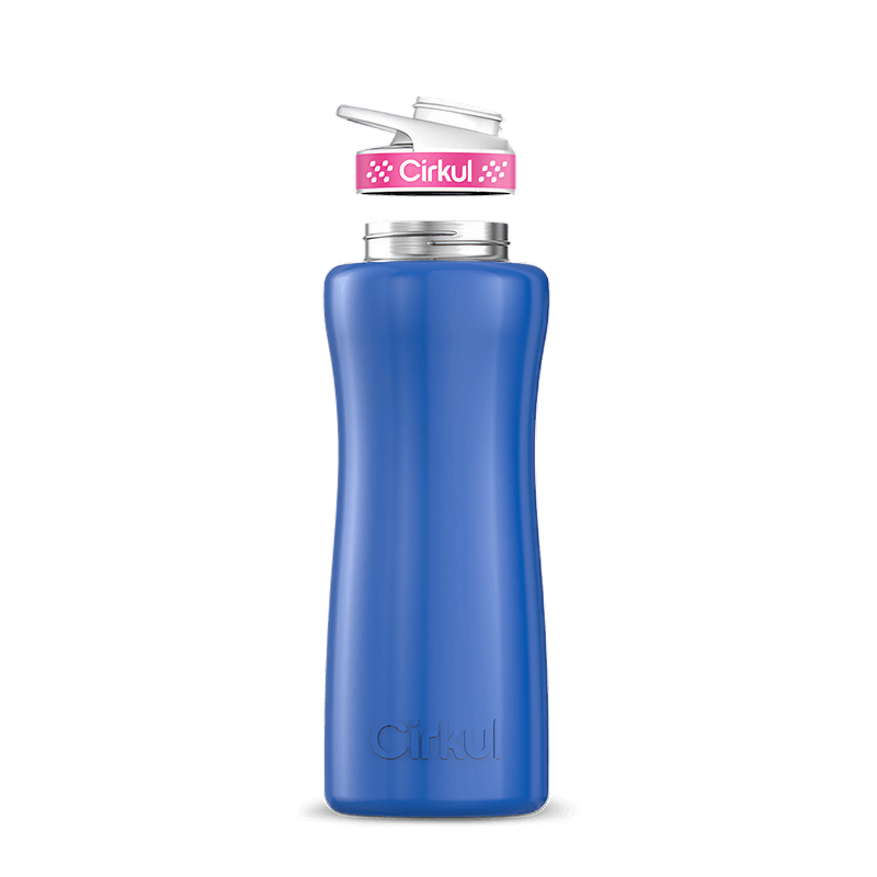 32oz. Stainless Steel Bottle & Comfort Grip Lid Navy