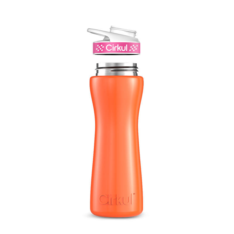 22oz. Stainless Steel Bottle & Comfort Grip Lid Orange