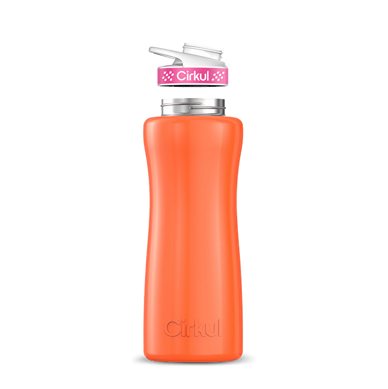32oz. Stainless Steel Bottle & Comfort Grip Lid Orange