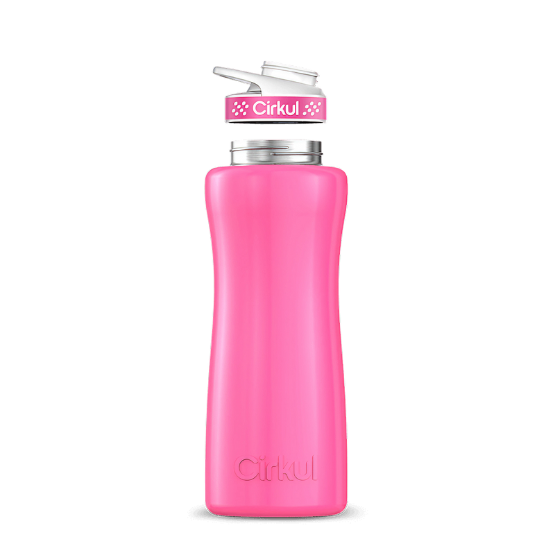 32oz. Stainless Steel Bottle & Comfort Grip Lid Pink