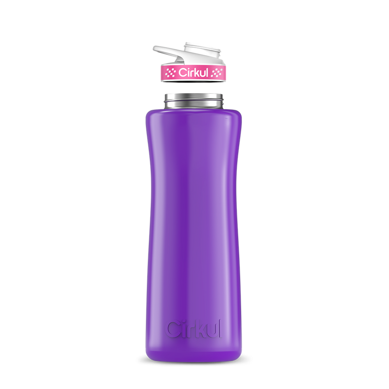 42oz. Stainless Steel Bottle & Comfort Grip Lid Purple