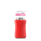 12oz. Stainless Steel Bottle & Comfort Grip Lid Red