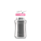 12oz. Stainless Steel Bottle & Comfort Grip Lid Steel