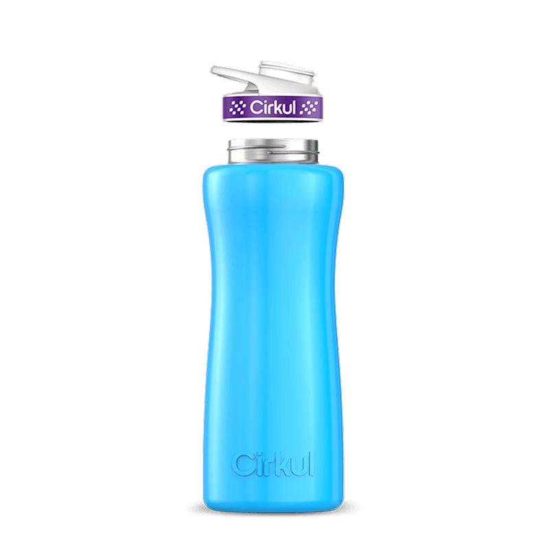 32oz. Stainless Steel Bottle & Comfort Grip Lid Blue