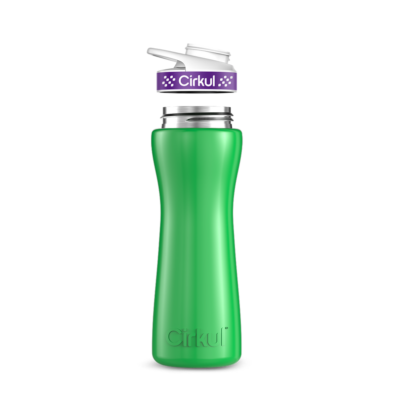 22oz. Stainless Steel Bottle & Comfort Grip Lid Green