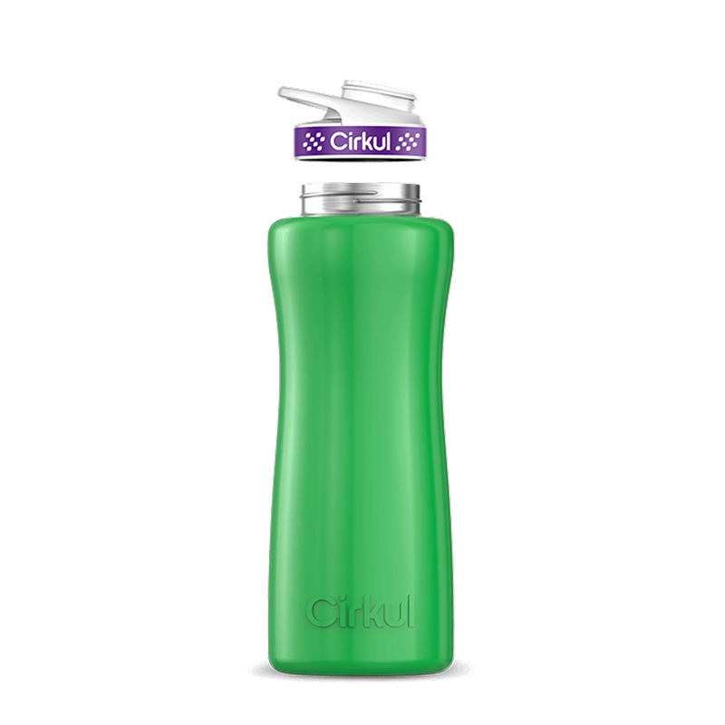32oz. Stainless Steel Bottle & Comfort Grip Lid Green