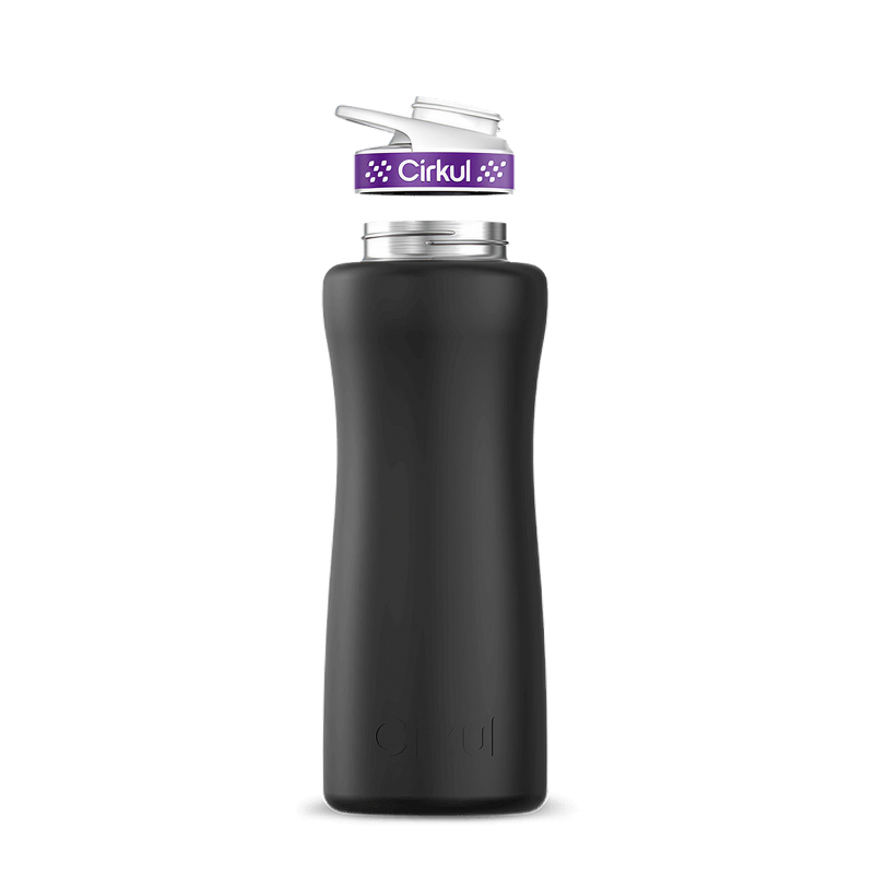 32oz. Stainless Steel Bottle & Comfort Grip Lid Matte Black
