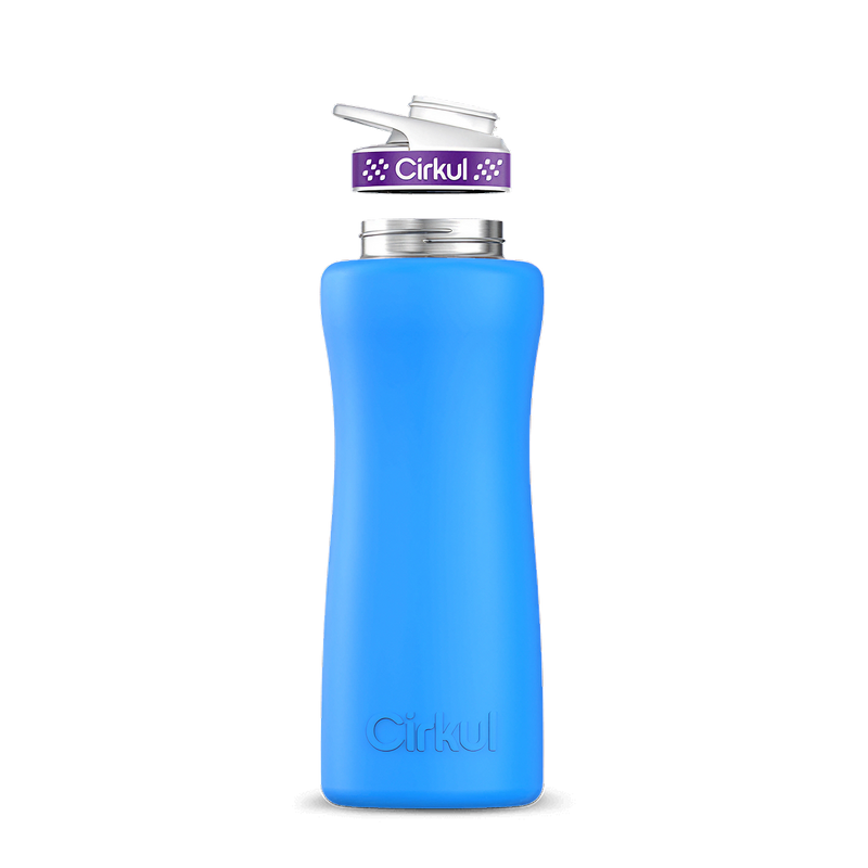 32oz. Stainless Steel Bottle & Comfort Grip Lid Matte Blue