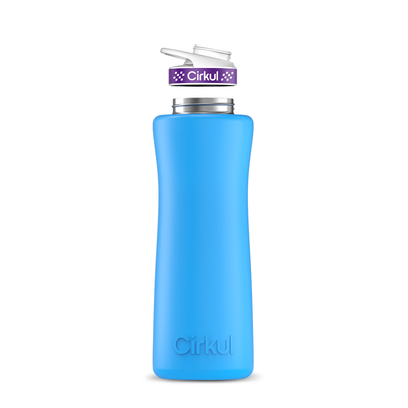 42oz. Stainless Steel Bottle & Comfort Grip Lid Matte Blue
