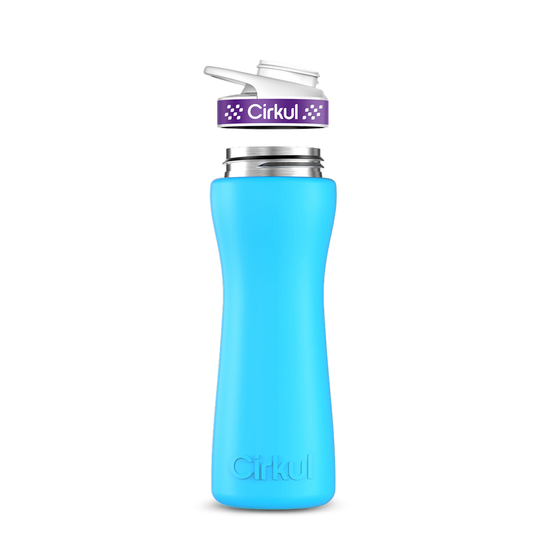 22oz. Stainless Steel Bottle & Comfort Grip Lid Matte Blue