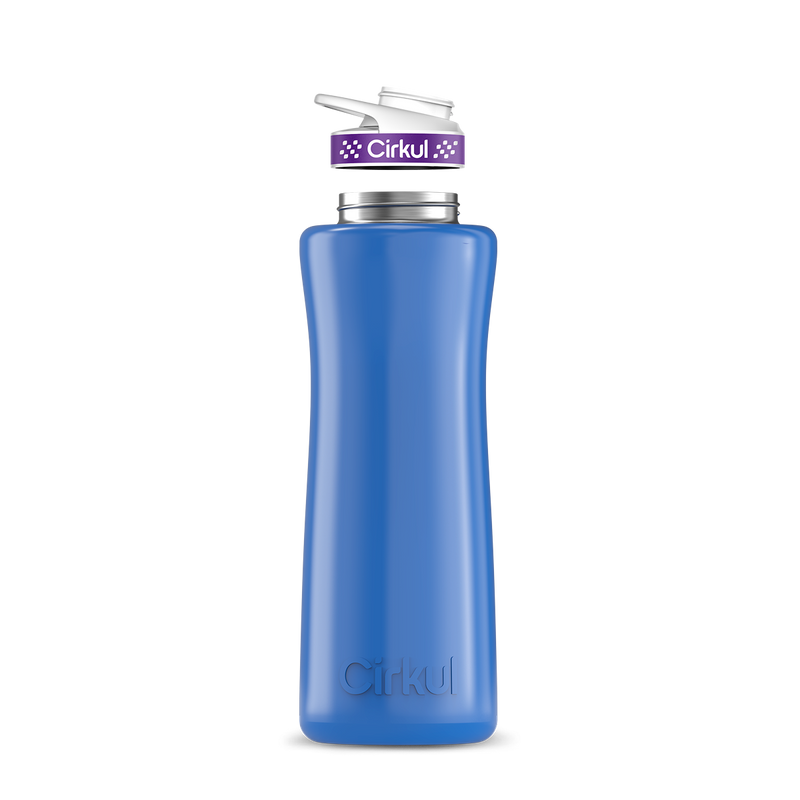 42oz. Stainless Steel Bottle & Comfort Grip Lid Navy