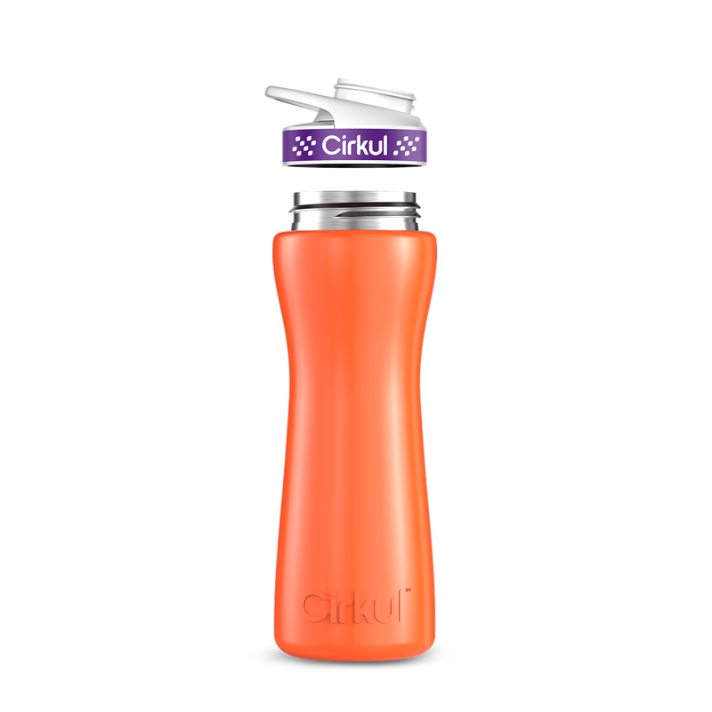 22oz. Stainless Steel Bottle & Comfort Grip Lid Orange