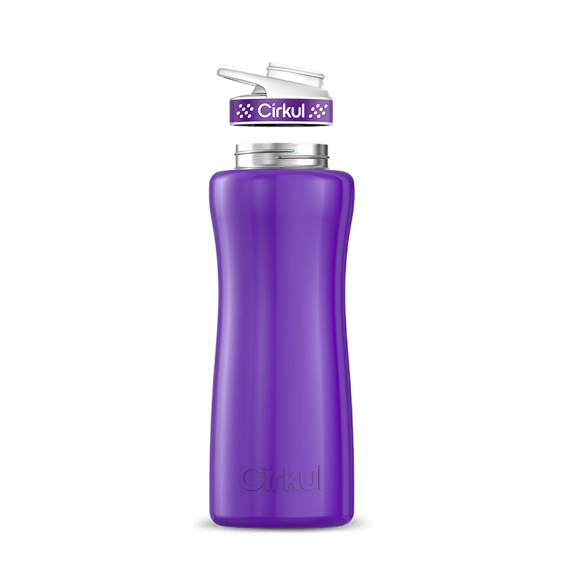 32oz. Stainless Steel Bottle & Comfort Grip Lid Purple