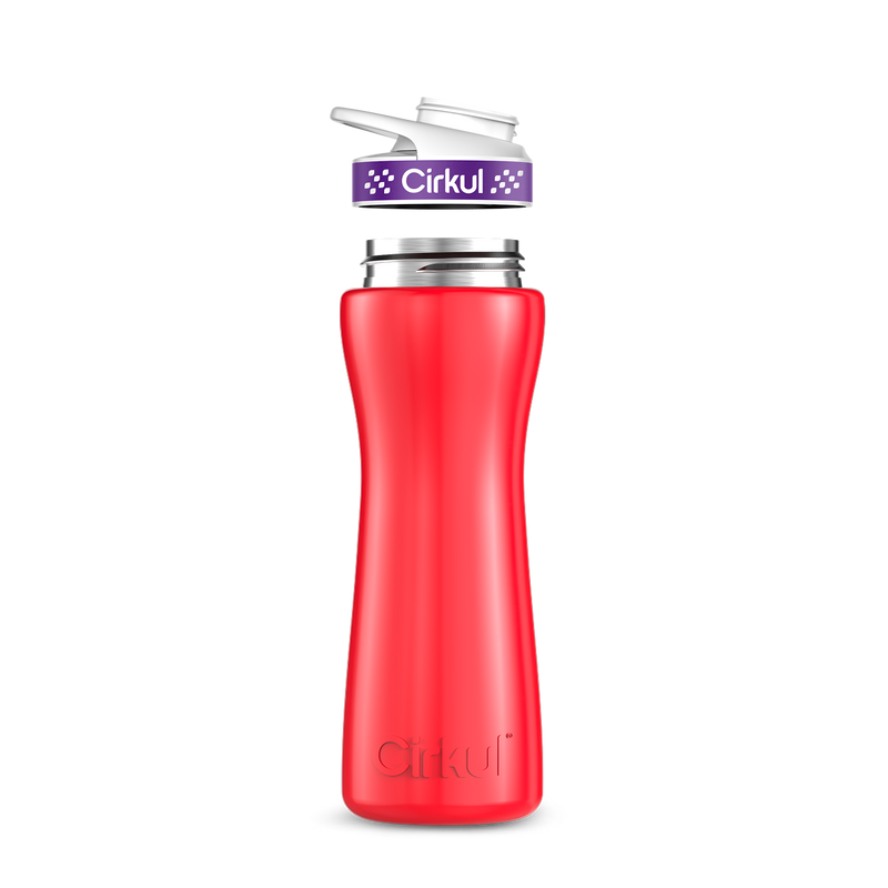 22oz. Stainless Steel Bottle & Comfort Grip Lid Red