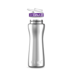 22oz. Stainless Steel Bottle & Comfort Grip Lid Steel