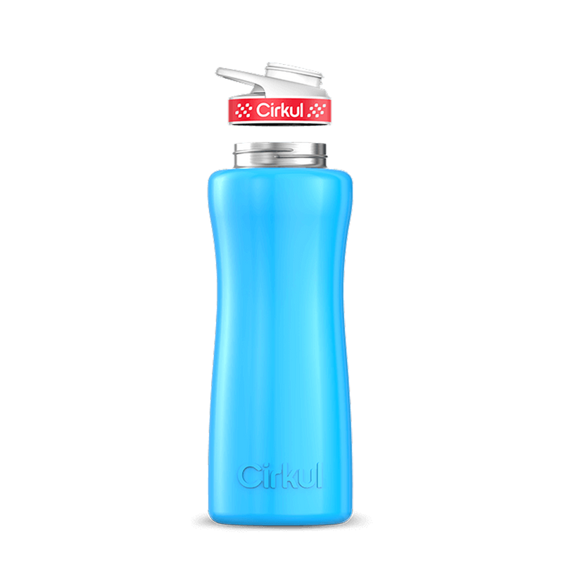 32oz. Stainless Steel Bottle & Comfort Grip Lid Blue