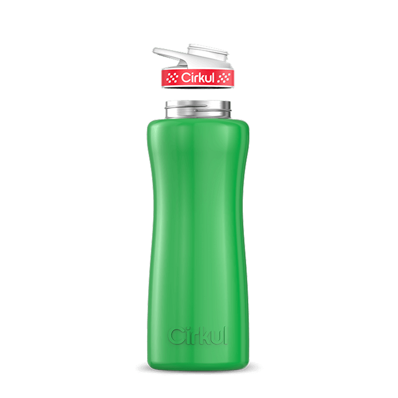 32oz. Stainless Steel Bottle & Comfort Grip Lid Green