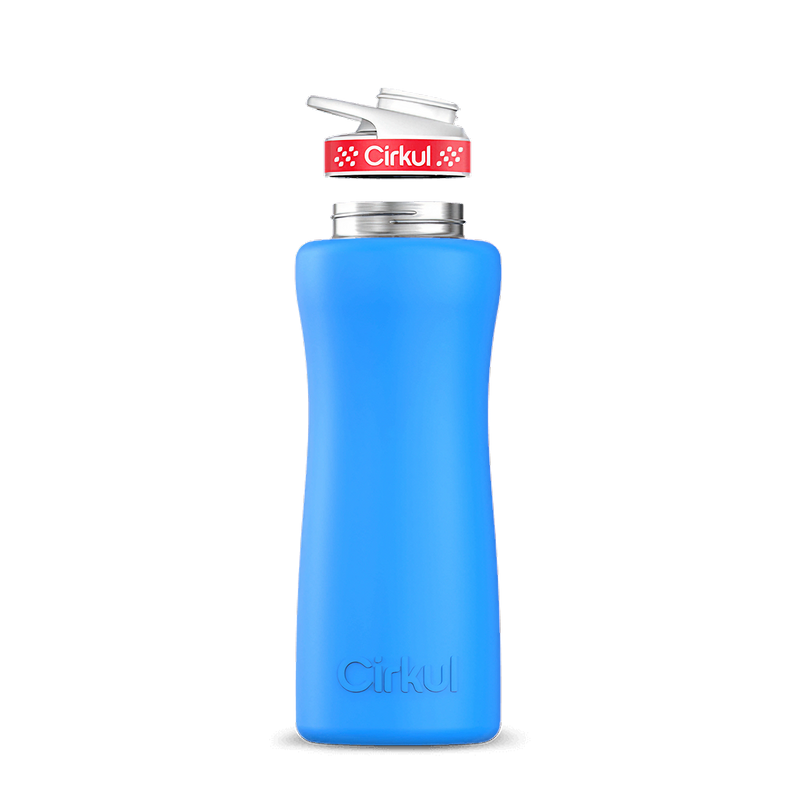 32oz. Stainless Steel Bottle & Comfort Grip Lid Matte Blue