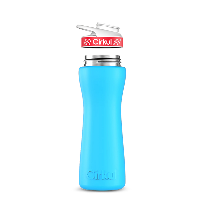 22oz. Stainless Steel Bottle & Comfort Grip Lid Matte Blue