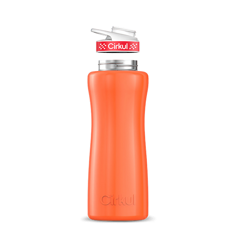 32oz. Stainless Steel Bottle & Comfort Grip Lid Orange