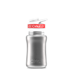12oz. Stainless Steel Bottle & Comfort Grip Lid Steel