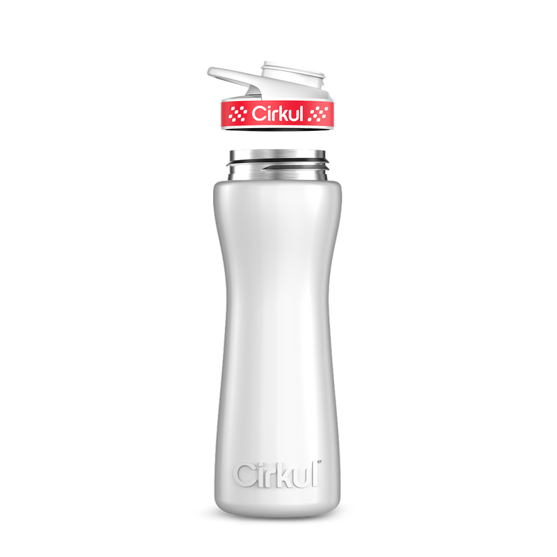 22oz. Stainless Steel Bottle & Comfort Grip Lid White